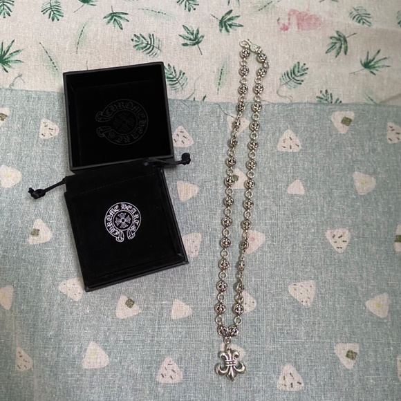 Chrome Hearts Cross Chain Sterling Silver Pendant Necklace - Picture 2 of 6